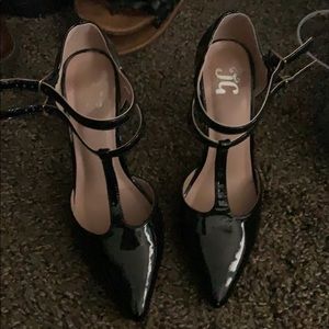 All black 4” heels